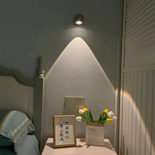 Lampara Esfera Margnetica Recargable Luz Amarilla