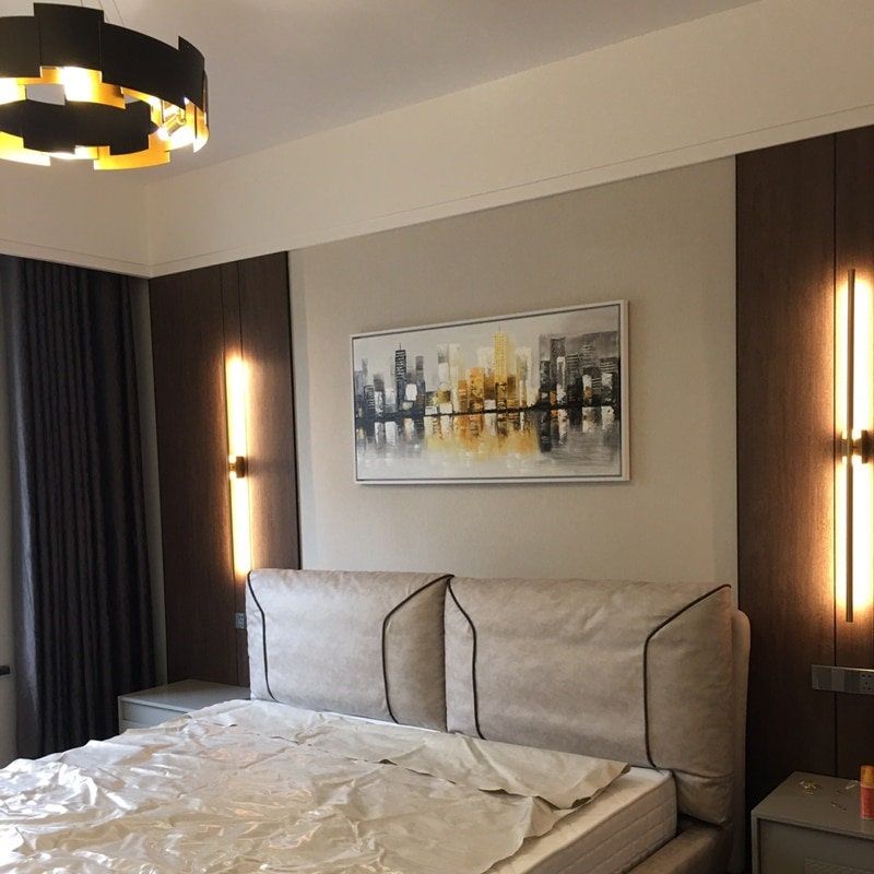 Aplique de Pared LED Recargable Diseño Lineal 70 Cm
