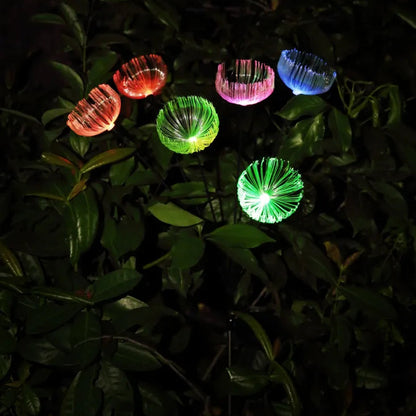 Estaca Solar Flor Medusa RGB 75 Cm
