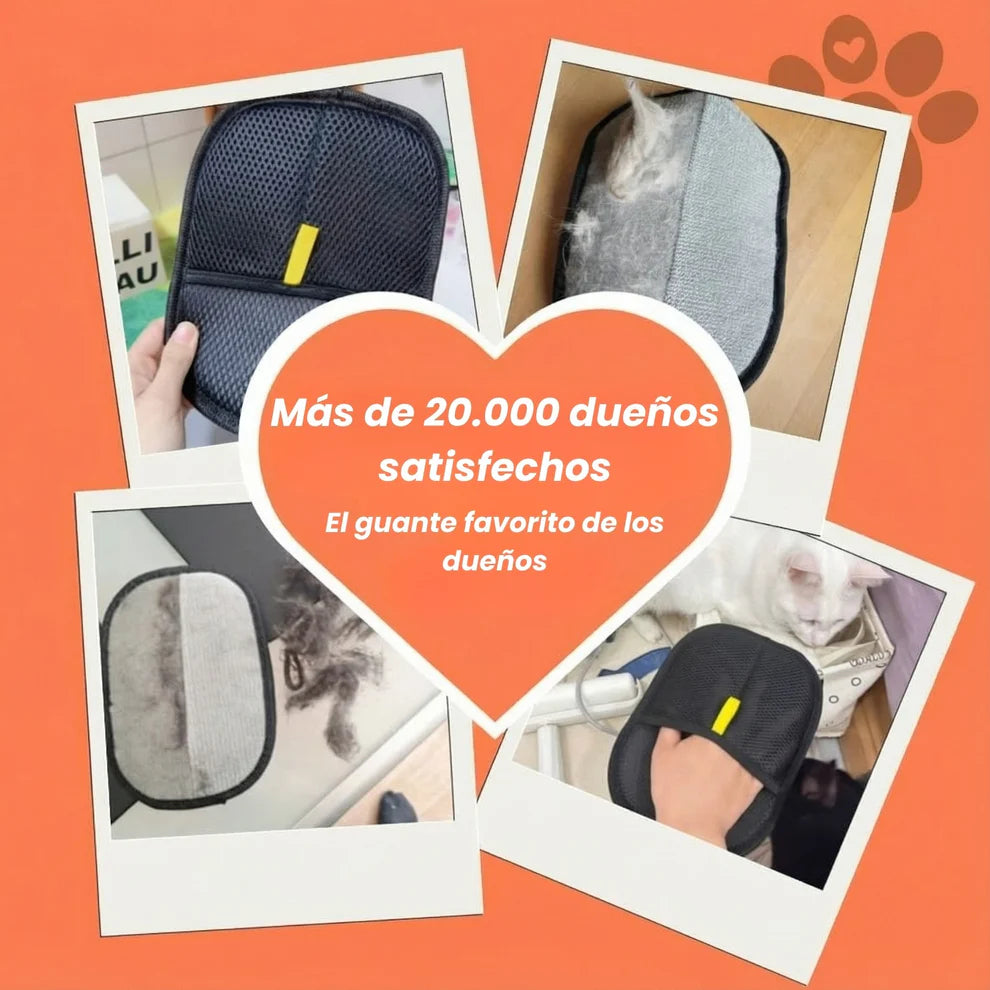Guante removedor de pelo de mascotas