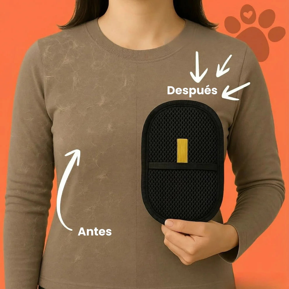 Guante removedor de pelo de mascotas
