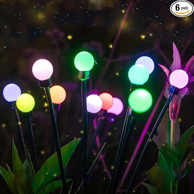 Estaca Luciernaga Solar Multicolor