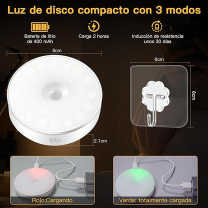 Luz Sensor de Movimiento Recargable