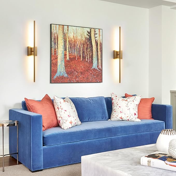 Aplique de Pared LED Recargable Diseño Lineal 70 Cm