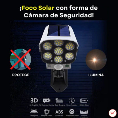 Foco Solar con Forma de Camara