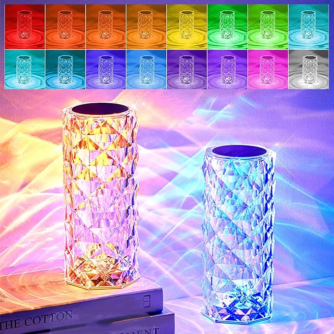 Lampara Efecto Cristal MULTICOLOR