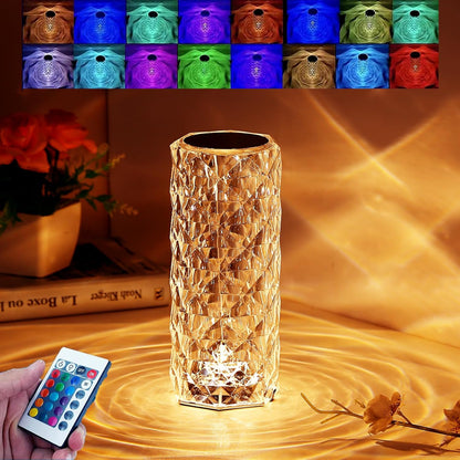 Lampara Efecto Cristal MULTICOLOR