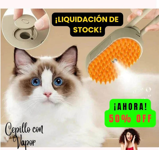 Pet Shine Cepillo Con Vapor Para Mascotas