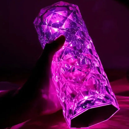 Lampara Efecto Cristal MULTICOLOR