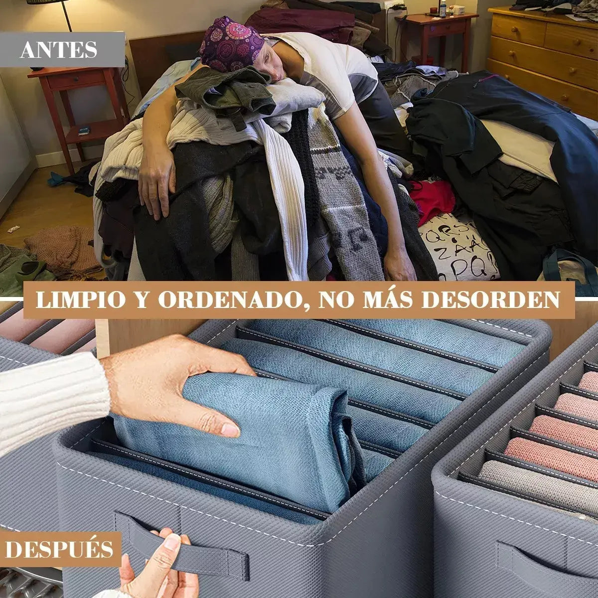 Organizador de Ropa Premium 9 Compartimientos
