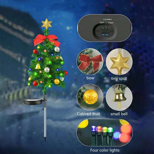 Estaca Arbol de navidad Solar 80 cm