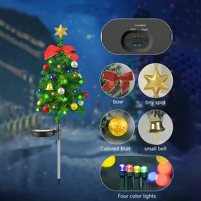 Estaca Arbol de navidad Solar 80 cm