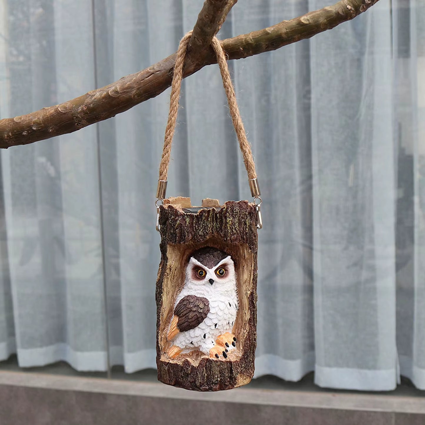 Colgante Buho Solar 35 Cm