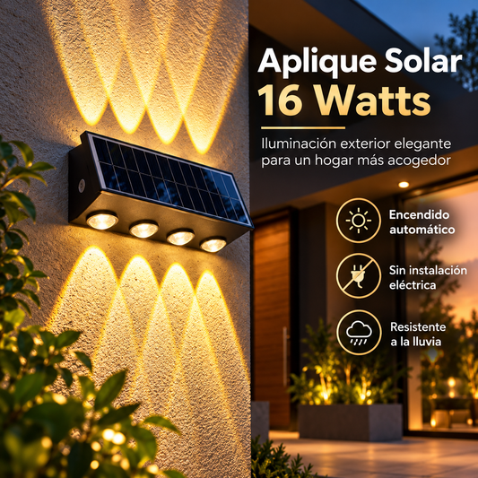 Aplique Solar 16 Watts