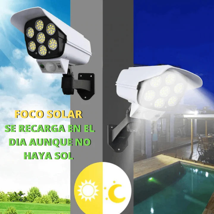 Foco Solar con Forma de Camara