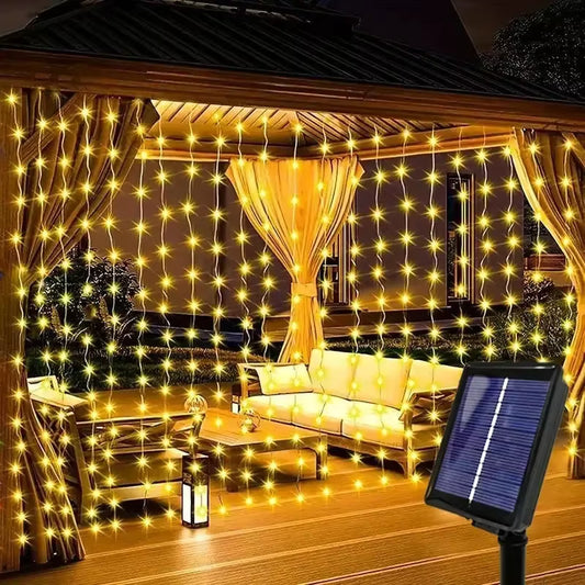 Guirnalda Cortina Solar 3 x 2 Metros