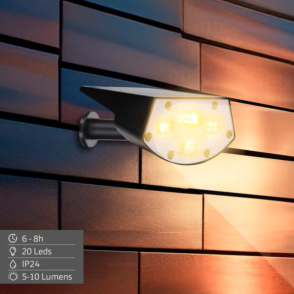 Estaca solar detalle LED