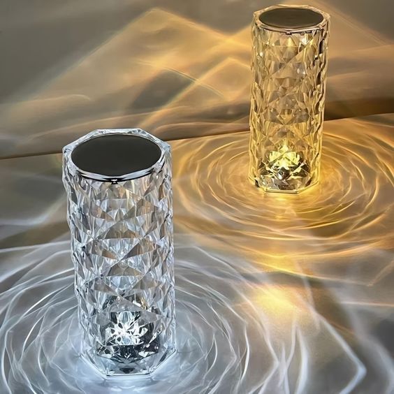 Lámpara cristal noche