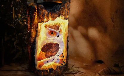 Colgante Buho Solar 35 Cm