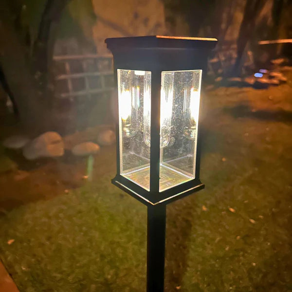 Estaca vintage encendida