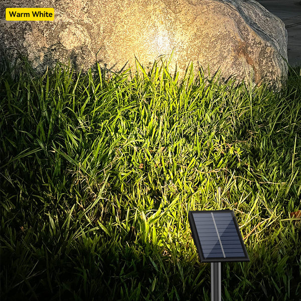 Estaca solar jardín noche