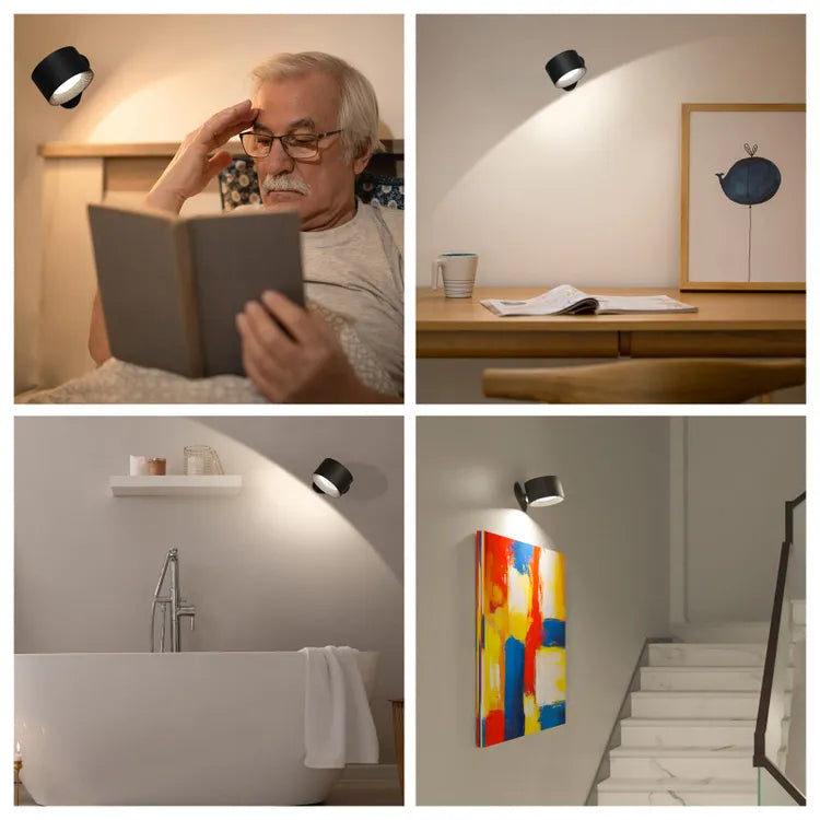 Aplique LED Portátil Magnético 3 Colores