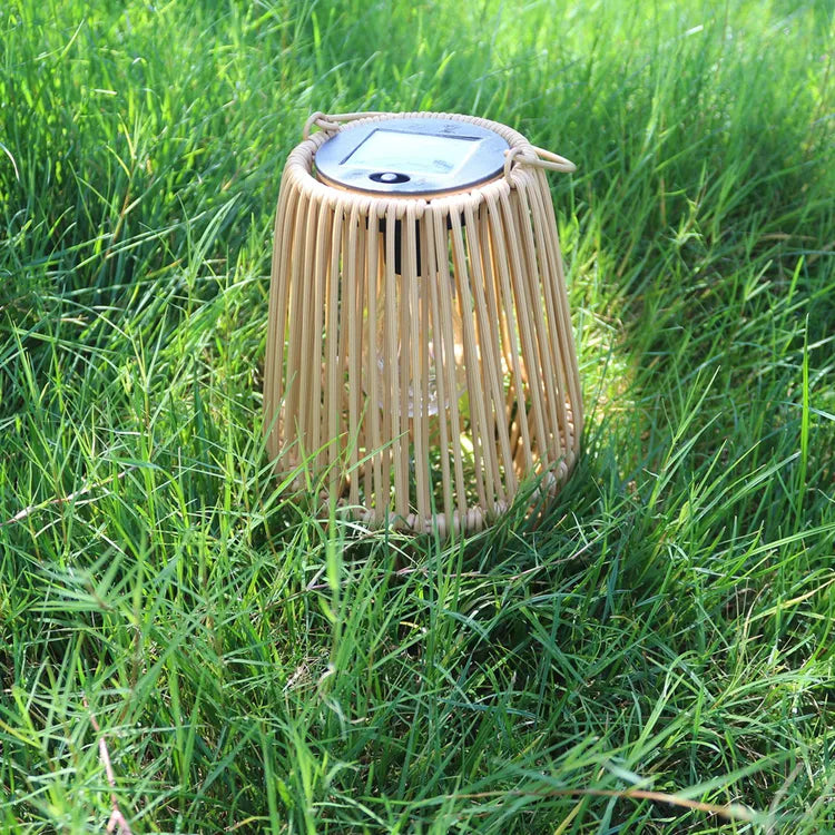Lámpara Colgante Solar Bali de Mimbre Decorativo 31 Cm