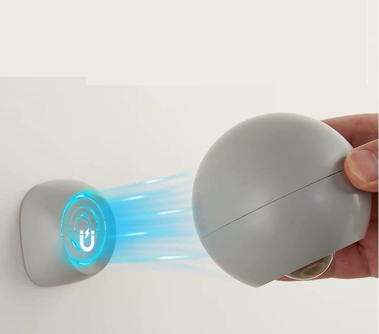 Lampara Esfera Margnetica Recargable Luz Amarilla