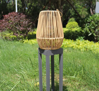 Lámpara Colgante Solar Bali de Mimbre Decorativo 31 Cm